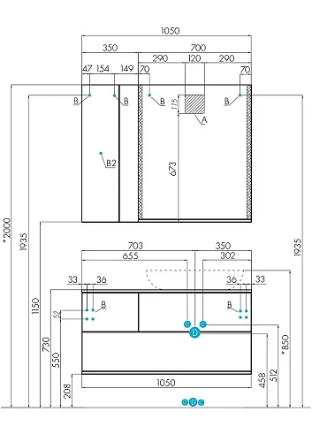 Зеркало Aquaton Терра 70 дуб кантри 1A247002TEDY0 Зеркало Aquaton Терра 70 дуб кантри 1A247002TEDY0