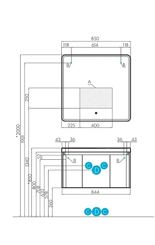 Зеркало Aquaton Шерилл 85 1A210302SH010 Зеркало Aquaton Шерилл 85 1A210302SH010
