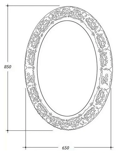 Зеркало Armadi Art 511-G овальное, золото, 85х65 (полиуретан) эмаль Зеркало Armadi Art 511-G овальное, золото, 85х65 (полиуретан) эмаль