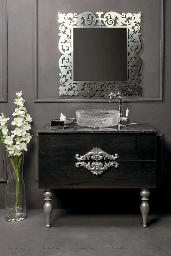 Зеркало Armadi Art Caprice 562 800х1000 поталь серебро с подсветкой Зеркало Armadi Art Caprice 562 800х1000 поталь серебро с подсветкой