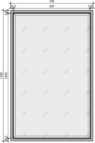 Зеркало Armadi Art MONACO 566-WG с подсветкой 70x110 глянец белая +золото Зеркало Armadi Art MONACO 566-WG с подсветкой 70x110 глянец белая +золото