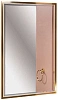 Зеркало Armadi Art MONACO 566-WG с подсветкой 70x110 глянец белая +золото