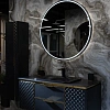 Зеркало Armadi Art Rombo 545-100-B круглое черная рама, 100см Зеркало Armadi Art Rombo 545-100-B круглое черная рама, 100см