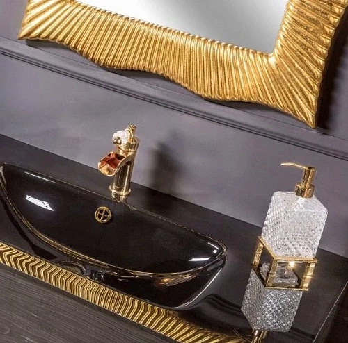 Зеркало Armadi Art SOHO 521 золото с подсветкой, 80х120 массив Зеркало Armadi Art SOHO 521 золото с подсветкой, 80х120 массив