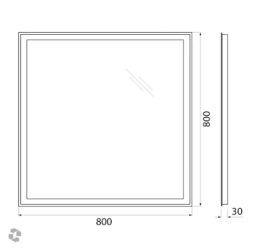 Зеркало BelBagno SPC-GRT-800-800-LED-TCH-WARM 12W 220-240V 800x30x800 с подсветкой сенсорным выключателем и подогревом Зеркало BelBagno SPC-GRT-800-800-LED-TCH-WARM 12W 220-240V 800x30x800 с подсветкой сенсорным выключателем и подогревом