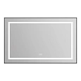Зеркало BelBagno SPC-KRAFT-1085-685-TCH-WARM-NERO 1085x32x685 мм с подсветкой сенсорным выключателем и подогревом Зеркало BelBagno SPC-KRAFT-1085-685-TCH-WARM-NERO 1085x32x685 мм с подсветкой сенсорным выключателем и подогревом