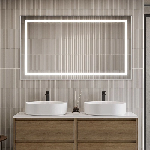 Зеркало BelBagno SPC-KRAFT-1400-800-SENS-AL 1400x800x32 мм с подсветкой и сенсорным выключателем Зеркало BelBagno SPC-KRAFT-1400-800-SENS-AL 1400x800x32 мм с подсветкой и сенсорным выключателем