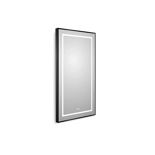 Зеркало BelBagno SPC-KRAFT-500-900-LED-TCH-WARM-NERO 500x32x900 мм с подсветкой сенсорным выключателем и подогревом Зеркало BelBagno SPC-KRAFT-500-900-LED-TCH-WARM-NERO 500x32x900 мм с подсветкой сенсорным выключателем и подогревом