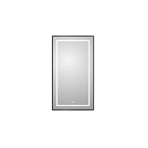 Зеркало BelBagno SPC-KRAFT-500-900-LED-TCH-WARM-NERO 500x32x900 мм с подсветкой сенсорным выключателем и подогревом Зеркало BelBagno SPC-KRAFT-500-900-LED-TCH-WARM-NERO 500x32x900 мм с подсветкой сенсорным выключателем и подогревом