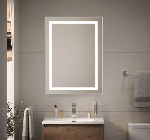 Зеркало BelBagno SPC-KRAFT-600-800-SENS-AL 600x800x32 мм с подсветкой и сенсорным выключателем Зеркало BelBagno SPC-KRAFT-600-800-SENS-AL 600x800x32 мм с подсветкой и сенсорным выключателем
