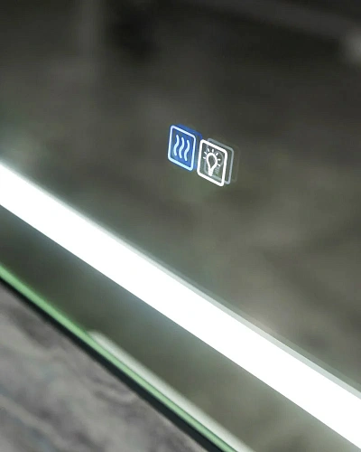 Зеркало BelBagno SPC-KRAFT-800-800-LED-TCH-WARM-NERO 800x32x800 мм с подсветкой сенсорным выключателем и подогревом Зеркало BelBagno SPC-KRAFT-800-800-LED-TCH-WARM-NERO 800x32x800 мм с подсветкой сенсорным выключателем и подогревом