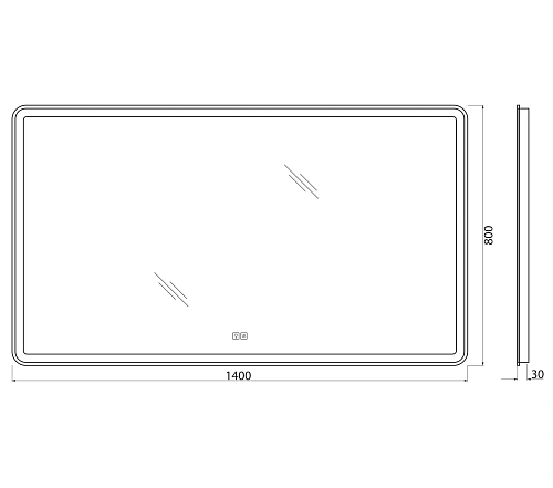 Зеркало BelBagno SPC-MAR-1400-800-LED-TCH-WARM 12W 220-240V 1400x30x800 с подсветкой сенсорным выключателем и подогревом Зеркало BelBagno SPC-MAR-1400-800-LED-TCH-WARM 12W 220-240V 1400x30x800 с подсветкой сенсорным выключателем и подогревом