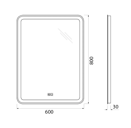 Зеркало BelBagno SPC-MAR-600-800-LED-TCH-PHONE 12W 220-240V 600x30x800 с подсветкой сенсорным выключателем bluetooth микрофоном и динамиками Зеркало BelBagno SPC-MAR-600-800-LED-TCH-PHONE 12W 220-240V 600x30x800 с подсветкой сенсорным выключателем bluetooth микрофоном и динамиками