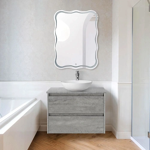 Зеркало BelBagno SPC-OND-600-800-LED-TCH 12W 220-240V 600x30x800 с подсветкой и сенсорным выключателем Зеркало BelBagno SPC-OND-600-800-LED-TCH 12W 220-240V 600x30x800 с подсветкой и сенсорным выключателем