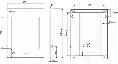 Зеркало Bemeta 127201659 Зеркало Bemeta 127201659