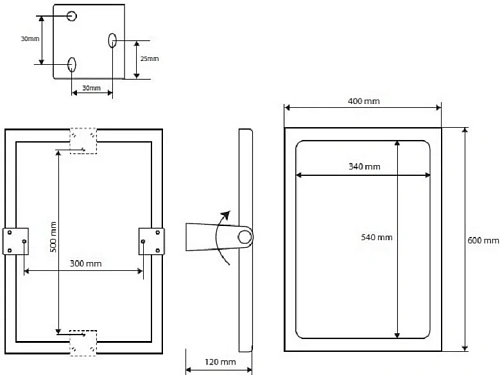 Зеркало Bemeta HELP program 301401034 Зеркало Bemeta HELP program 301401034