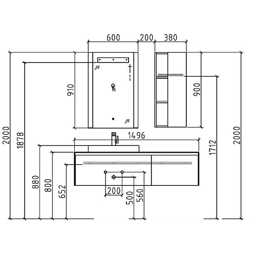 Зеркало Black&White Universe 911.MR Зеркало Black&White Universe 911.MR