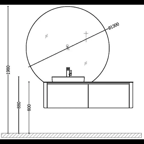 Зеркало Black&White Universe 915.MR Зеркало Black&White Universe 915.MR