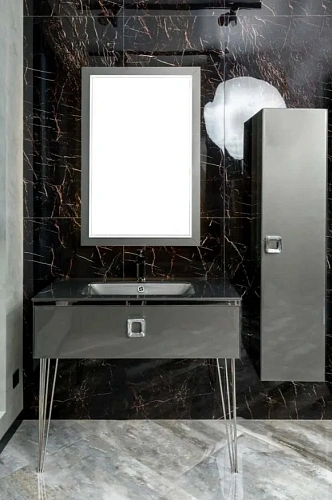 Зеркало Boheme Lucido Dolce глянцевый графит 105x70см 567-GR Зеркало Boheme Lucido Dolce глянцевый графит 105x70см 567-GR