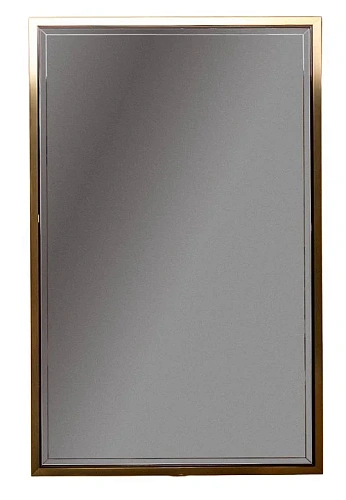 Зеркало Boheme MONACO с подсветкой 70x110 см глянец черное+золото 566-BG Зеркало Boheme MONACO с подсветкой 70x110 см глянец черное+золото 566-BG