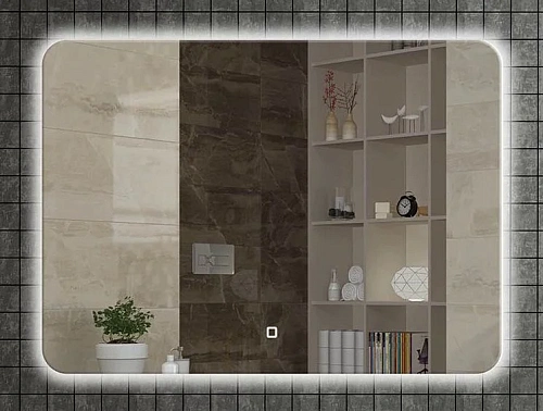 Зеркало Boheme Vallessi с круговой тыльной подсветкой 100x70, IP24 543/2 Зеркало Boheme Vallessi с круговой тыльной подсветкой 100x70, IP24 543/2