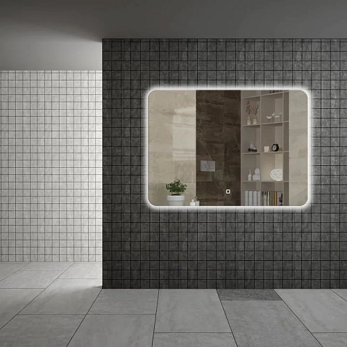 Зеркало Boheme Vallessi с круговой тыльной подсветкой 80x70, IP24 544/2 Зеркало Boheme Vallessi с круговой тыльной подсветкой 80x70, IP24 544/2