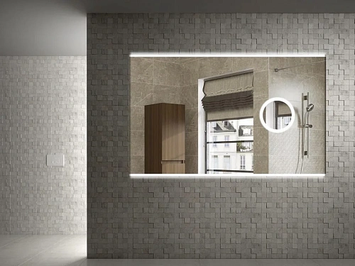 Зеркало Boheme Vallessi с увеличением и подсветкой 80x70, IP24 542/2 Зеркало Boheme Vallessi с увеличением и подсветкой 80x70, IP24 542/2