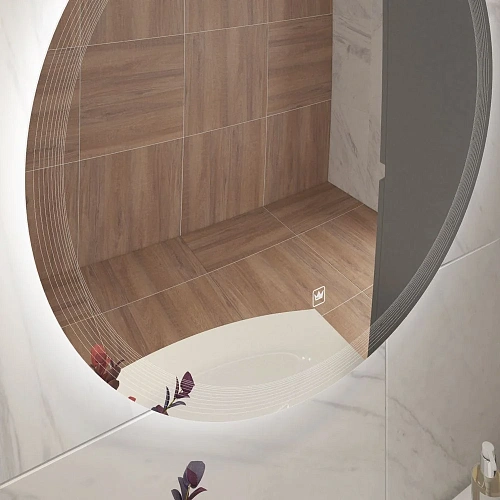 Зеркало CEZARES ECO с лазерной гравировкой подсветкой и сенсорным выключателем CZR-SPC-ECO-800-LED-TCH 800x30 Зеркало CEZARES ECO с лазерной гравировкой подсветкой и сенсорным выключателем CZR-SPC-ECO-800-LED-TCH 800x30