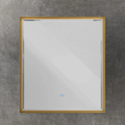 Зеркало CEZARES INTERNI с подсветкой сенсорным выключателем и подогревом CZR-SPC-INT-1000-900-LED-TCH-WARM-BORO 1000x900 Брашированное золото Зеркало CEZARES INTERNI с подсветкой сенсорным выключателем и подогревом CZR-SPC-INT-1000-900-LED-TCH-WARM-BORO 1000x900 Брашированное золото