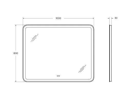 Зеркало CEZARES MULTICOLORE с подсветкой RGB и сенсорным выключателем CZR-SPC-MC-1000-800-RGB-TCH 1000x800x30 Зеркало CEZARES MULTICOLORE с подсветкой RGB и сенсорным выключателем CZR-SPC-MC-1000-800-RGB-TCH 1000x800x30