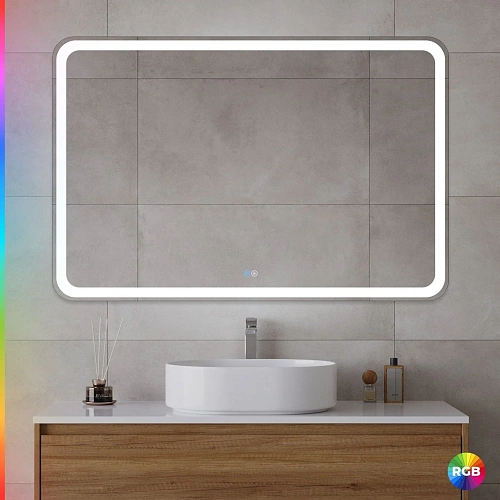 Зеркало CEZARES MULTICOLORE с подсветкой RGB и сенсорным выключателем CZR-SPC-MC-1200-800-RGB-TCH 1200x800x30 Зеркало CEZARES MULTICOLORE с подсветкой RGB и сенсорным выключателем CZR-SPC-MC-1200-800-RGB-TCH 1200x800x30