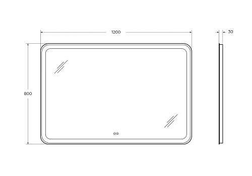 Зеркало CEZARES MULTICOLORE с подсветкой RGB и сенсорным выключателем CZR-SPC-MC-1200-800-RGB-TCH 1200x800x30 Зеркало CEZARES MULTICOLORE с подсветкой RGB и сенсорным выключателем CZR-SPC-MC-1200-800-RGB-TCH 1200x800x30