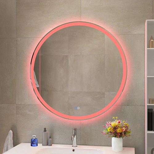 Зеркало CEZARES MULTICOLORE с подсветкой RGB и сенсорным выключателем круглое CZR-SPC-MC-800-RGB-TCH 800x30 Зеркало CEZARES MULTICOLORE с подсветкой RGB и сенсорным выключателем круглое CZR-SPC-MC-800-RGB-TCH 800x30