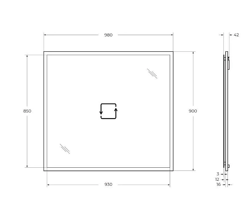 Зеркало CEZARES TIFFANY 45048 Blu Petrolio 980x900 Зеркало CEZARES TIFFANY 45048 Blu Petrolio 980x900
