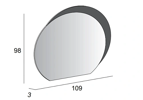 Зеркало CEZARES с LED подсветкой 44773 108х100 Зеркало CEZARES с LED подсветкой 44773 108х100