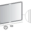 Зеркало CEZARES с LED подстветкой и сенсорным выключателем Touch System 40312 900x1200 Зеркало CEZARES с LED подстветкой и сенсорным выключателем Touch System 40312 900x1200
