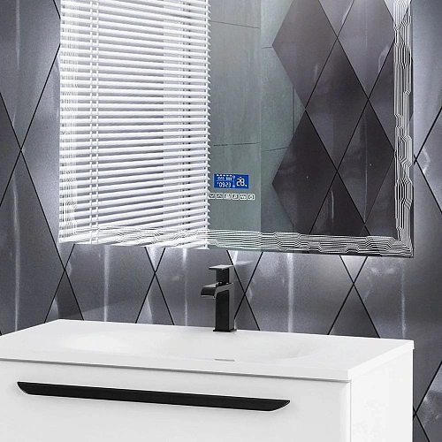 Зеркало CEZARES с LED подстветкой сенсорным выключателем и системой антизапотевания с радио и датчиком температуры 45063 90x90 см Зеркало CEZARES с LED подстветкой сенсорным выключателем и системой антизапотевания с радио и датчиком температуры 45063 90x90 см