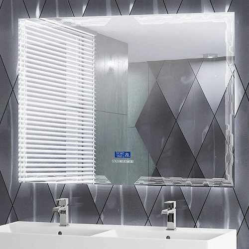 Зеркало CEZARES с LED подстветкой сенсорным выключателем и системой антизапотевания с радио и датчиком температуры 45064 120x90 Зеркало CEZARES с LED подстветкой сенсорным выключателем и системой антизапотевания с радио и датчиком температуры 45064 120x90