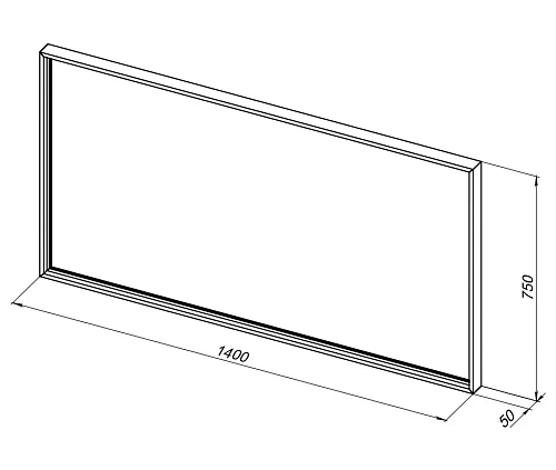 Зеркало De Aqua Алюминиум 14075 с подсветкой по периметру чёрный 261706 Зеркало De Aqua Алюминиум 14075 с подсветкой по периметру чёрный 261706