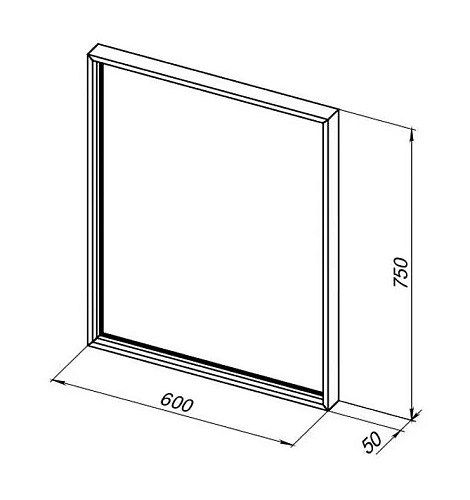 Зеркало De Aqua Алюминиум 6075 с подсветкой по периметру чёрный 261700 Зеркало De Aqua Алюминиум 6075 с подсветкой по периметру чёрный 261700