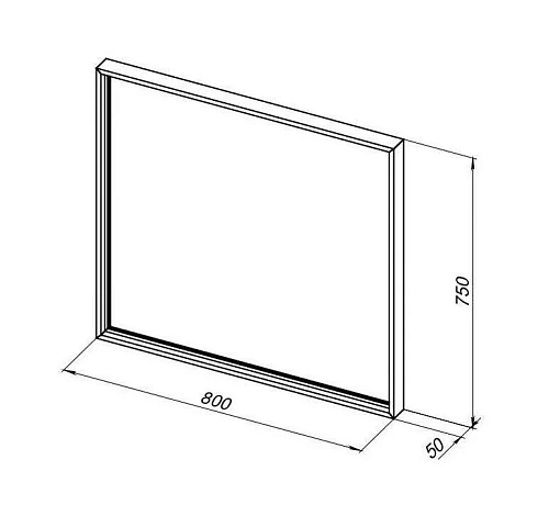 Зеркало De Aqua Алюминиум 8075 с подсветкой по периметру серебро 261695 Зеркало De Aqua Алюминиум 8075 с подсветкой по периметру серебро 261695