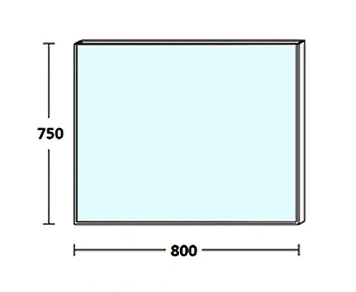 Зеркало De Aqua Сильвер 8075 чёрный 261672 Зеркало De Aqua Сильвер 8075 чёрный 261672