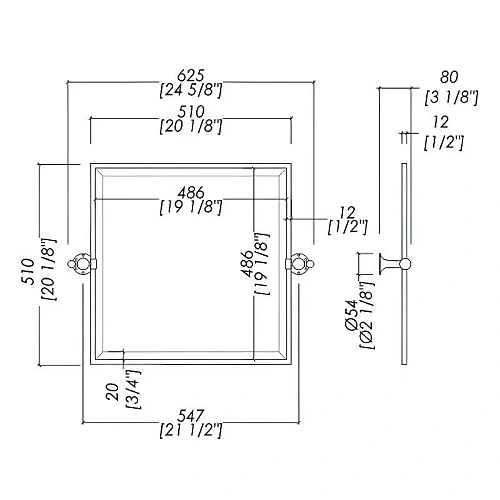 Зеркало Devon&Devon NewYork NY121CR, хром Зеркало Devon&Devon NewYork NY121CR, хром