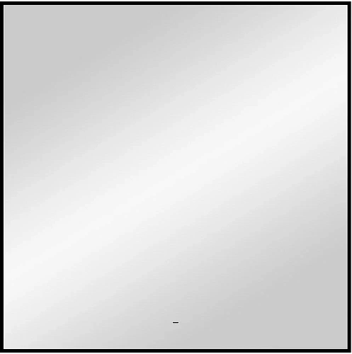 Зеркало DIWO Элиста 100x100 черное, с подсветкой сенсорной, квадратное, в скандинавском стиле 543842 Зеркало DIWO Элиста 100x100 черное, с подсветкой сенсорной, квадратное, в скандинавском стиле 543842