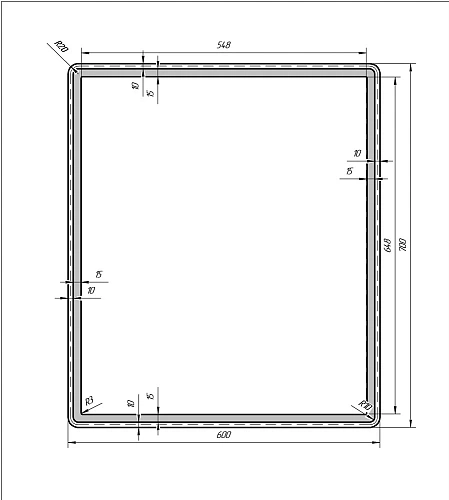Зеркало DREJA TINY, 60 см, LED-подсветка 99.9024 Зеркало DREJA TINY, 60 см, LED-подсветка 99.9024
