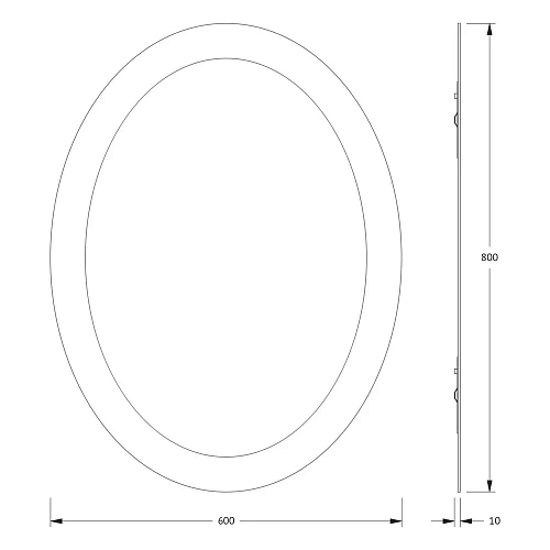 Зеркало Evoform Fashion BY 0406 60х80 см со шлифованной кромкой Зеркало Evoform Fashion BY 0406 60х80 см со шлифованной кромкой