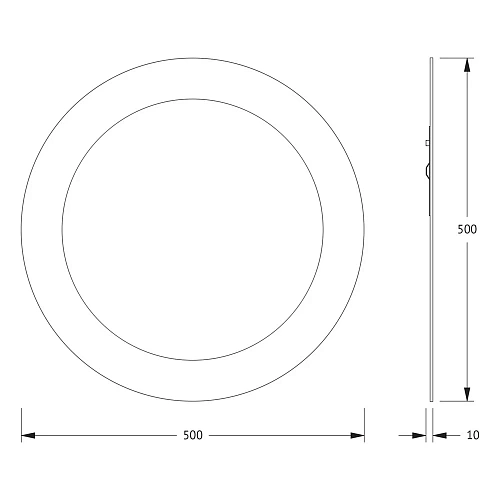 Зеркало Evoform Fashion BY 0408 D 50 см со шлифованной кромкой Зеркало Evoform Fashion BY 0408 D 50 см со шлифованной кромкой