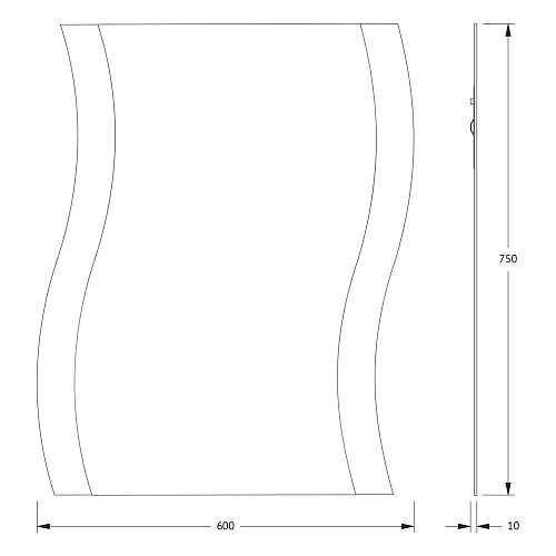 Зеркало Evoform Fashion BY 0415 60х75 см со шлифованной кромкой Зеркало Evoform Fashion BY 0415 60х75 см со шлифованной кромкой