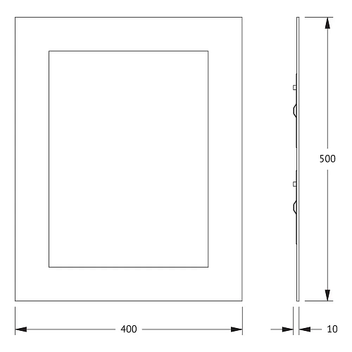 Зеркало Evoform Fashion BY 0416 40х50 см со шлифованной кромкой Зеркало Evoform Fashion BY 0416 40х50 см со шлифованной кромкой