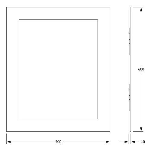 Зеркало Evoform Fashion BY 0417 50х60 см со шлифованной кромкой Зеркало Evoform Fashion BY 0417 50х60 см со шлифованной кромкой